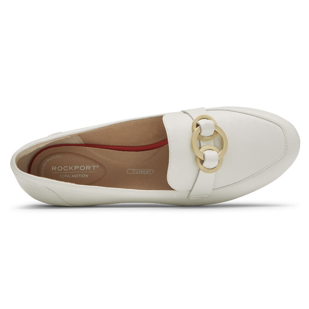 Rockport Singapore Womens Loafers - Total Motion Tavia Ring White - DG4316527